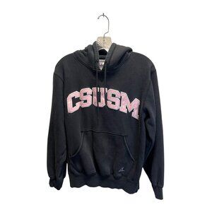 CSUSM Black Hoodie Sweatshirt By Russell Athletic S/C-H/P 80% Cotton/20% Polyest